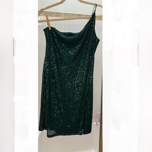 Green Sequin Party Dress